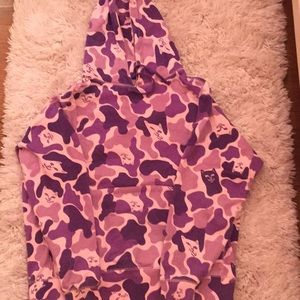 Invisible purple ripndip hoodie